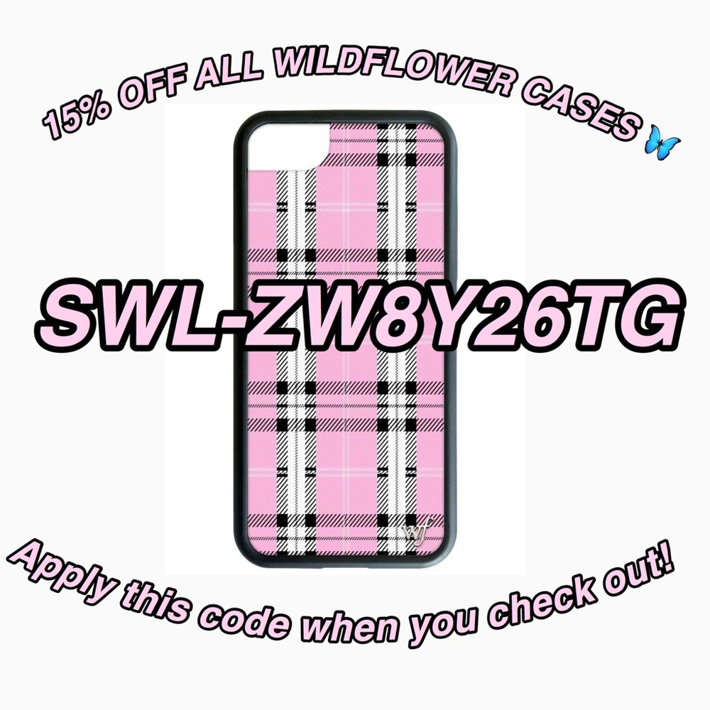 WILDFLOWER CASES 🦋💕💫 discount code